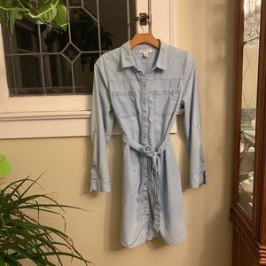 Motherhood Maternity Chambray Dress